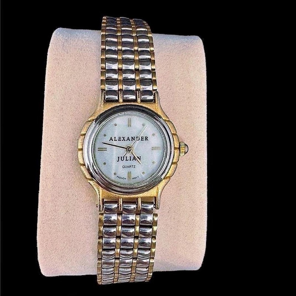 Vintage Alexander Julian Quartz Two Toned Analogue Watch
